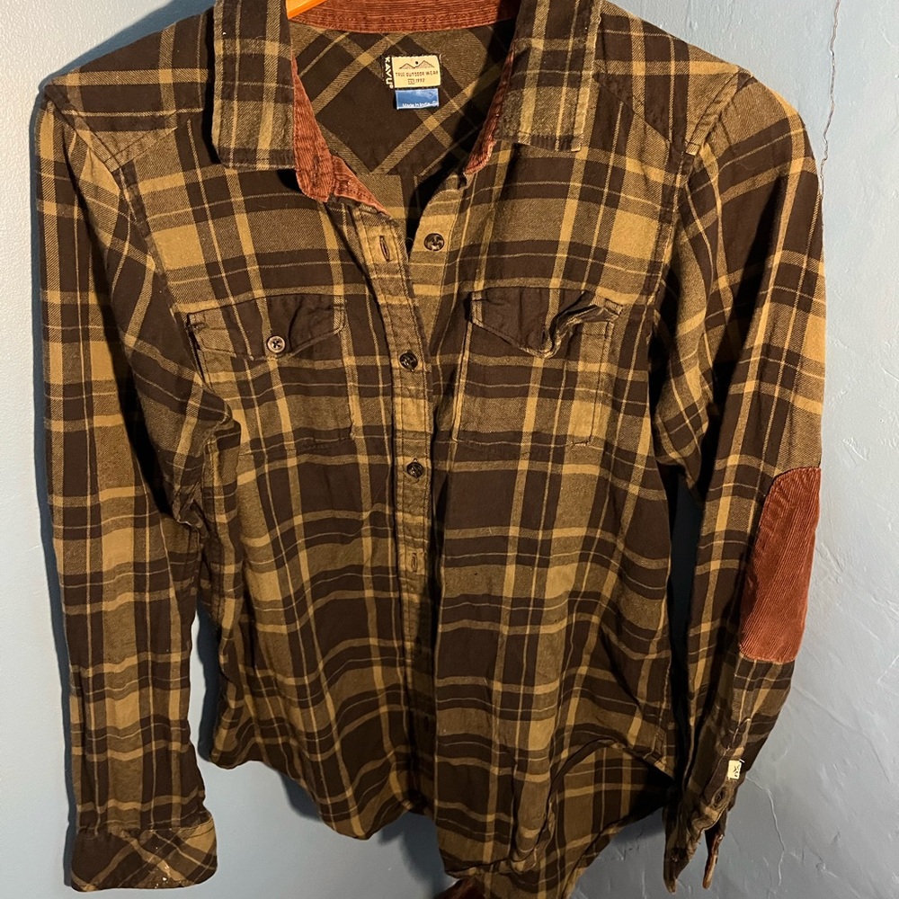 Kavu plaid button down